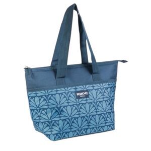 Igloo Insulated Cooler Bag Holds 9 Cans Blue Floral